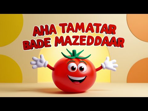 आहा टमाटर - Aaha Tamatar Bade Mazedar - #NurseryRhymes For Kids in Hindi #cartoon #kidsvideo