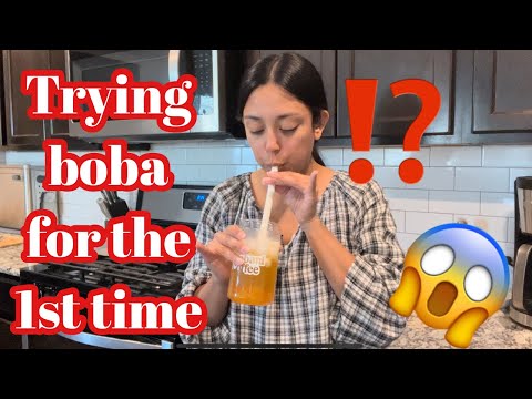 Review of J Way instant boba tea / Trying Boba tea🧋 for the first time / Trying homemade boba tea