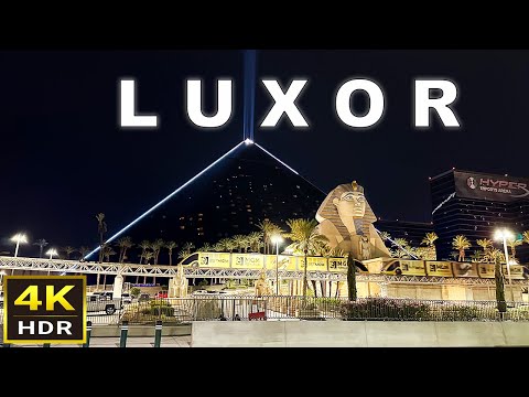 [4K HDR] Luxor Las Vegas Walking Tour | September 2024 | Las Vegas Strip