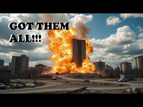 UKRAINIAN UNITS DESTROYS HIGH-RISE BUILDING WITH RUSSIAN SPECIAL FORCES INSIDE TORETSK || 2024