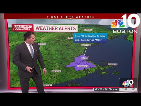 First Alert Forecast: Winter weather advisory in effect