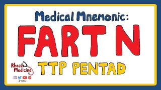 MEDICAL MNEMONIC FART N: TTP Pentad USMLE | Thrombotic Thrombocytopenic Purpura | Rhesus Medicine