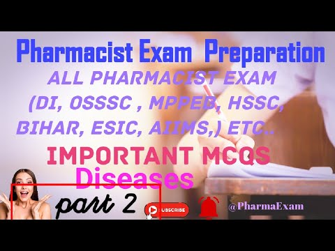 Pharmacist exam preparation|Disease MCQs #importantmcqs #pharmacistexampreparation #osssc #hssc#di