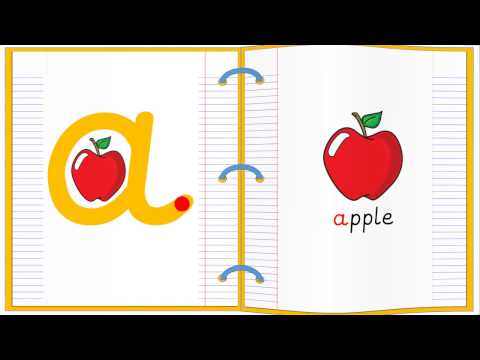 Lowercase Alphabet Letter A Learn to Read and Write