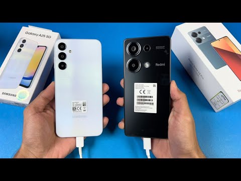 Samsung Galaxy A25 5G vs Redmi Note 13 Pro -  Battery Charging Test!