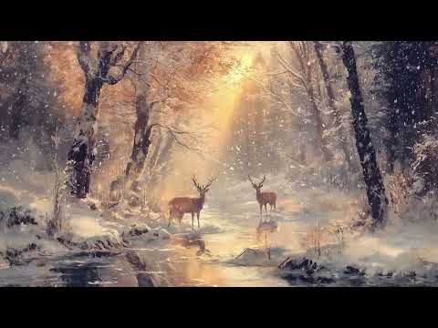 Winter Serenity ❄️ Peaceful Celtic Music with a Snowy Forest Scene