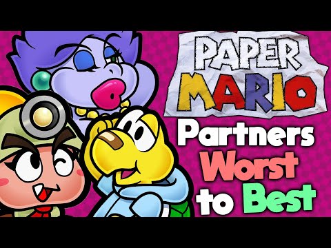 Ranking Every Paper Mario Partner