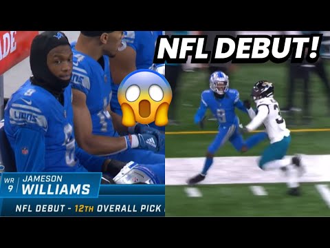 Jameson Williams NFL DEBUT highlights 🔥 Lions ROOKIE WR is EXPLOSIVE! Lions Vs Jaguars 2022