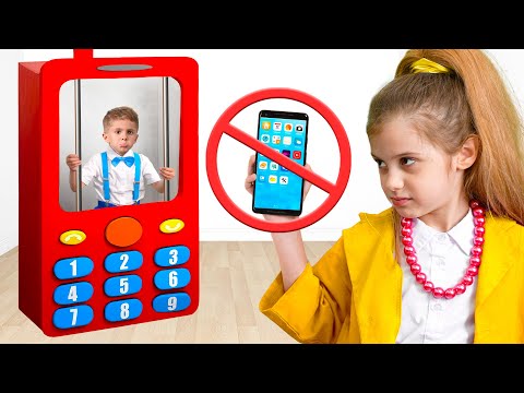 Mobile Phone Jail with Eva and Little brother for kids