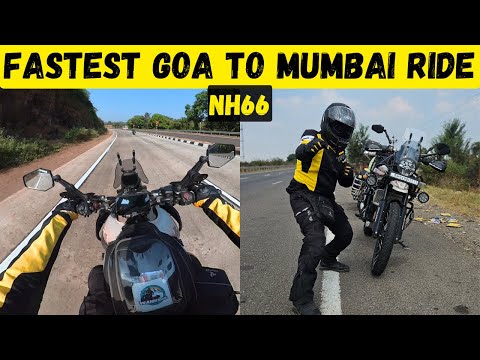 My Fastest Goa To Mumbai On Himalayan 450 via NH66 | 600kms in 12 hrs | WanderSane