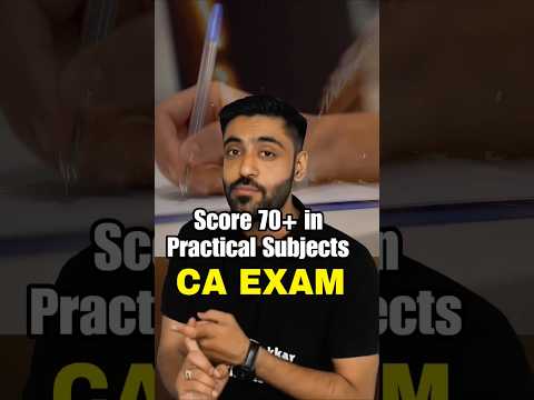 Score 70+ in Practical Subjects ICAI Exams #caexams #icai #cainter