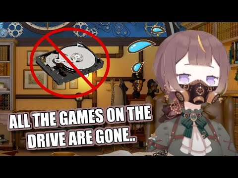 Anya has some issues with one of her PC drives. [Hololive ID]