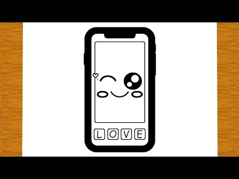 HOW TO DRAW A CUTE IPHONE | Easy drawings