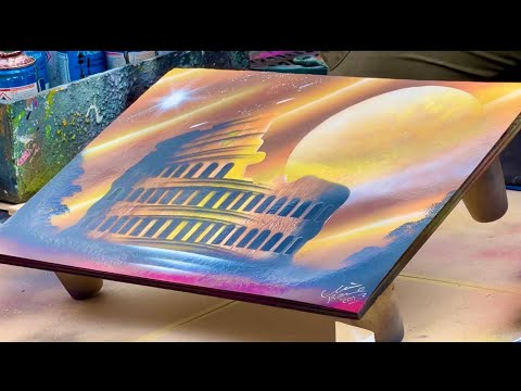 Spray paint Art 🖼️ The colosseum in spraypaint !