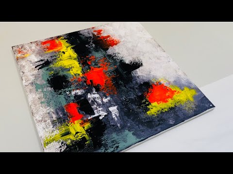 Embrace your creativity by making Abstract Painting with combined techniques. #abstractpainting