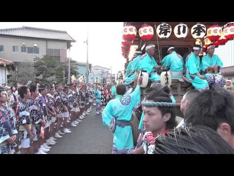 2014佐原の大祭夏祭り 山車10台による「通し砂切」