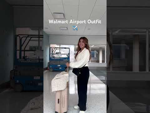 Walmart Airport Outfit ✈️ Shop at MadisonShorts.com #airport #airportoutfit #walmart #walmartfinds