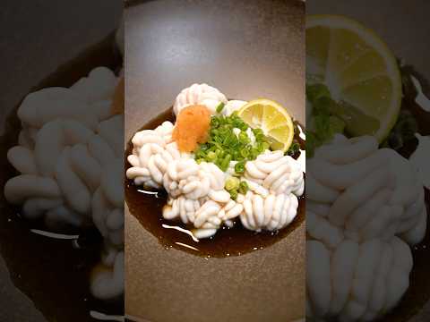 白子ポン酢。これが一番簡単で美味しい白子の料理なのかもしれない。#seafood #asmr #japanesefood