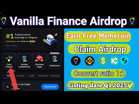 Vanilla Finance Airdrop Claim update Vanilla Finance full Details TGE ?