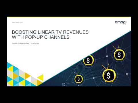 Boosting linear TV revenues with pop up channels