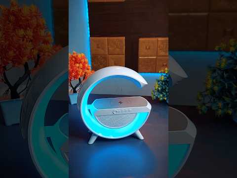 G Shape Lamp + Led Light Bluetooth Speaker 🤩 Wireless Charger #gadgets #shorts