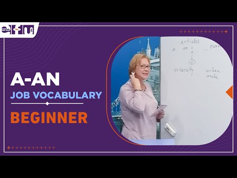 Let's Start English 52 - Lesson 8 / A-An | Beginner Levels