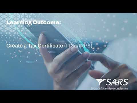 How to create a Tax Certificate on e@syFile UPDATED