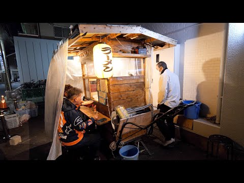 JPY 500 for a Bowl of Ramen!A 76-year-old Chef is Working 14 Hours a Day! Nagoya’s Late-night Yatai!