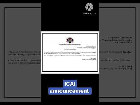 ICAI official announcement ca final result date forNov 22 examination #icai #icaistudents #caresults