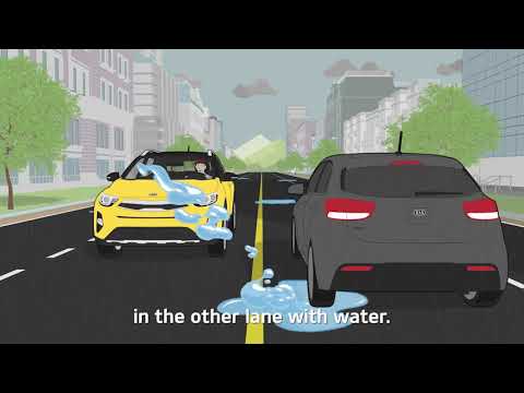 【KIA Driving Guide】Watch for puddles when driving on rainy days