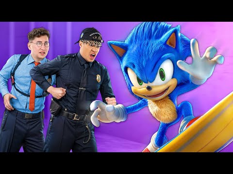 GOOD and BAD Cop VS Sonic The Hedgehog! Jock and Nerd in Prison! Stupid vs Smart!