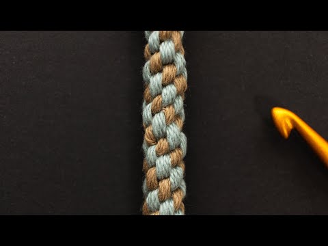 [Crochet Knots]  Round Crown Sennit (Counter-Clockwise)