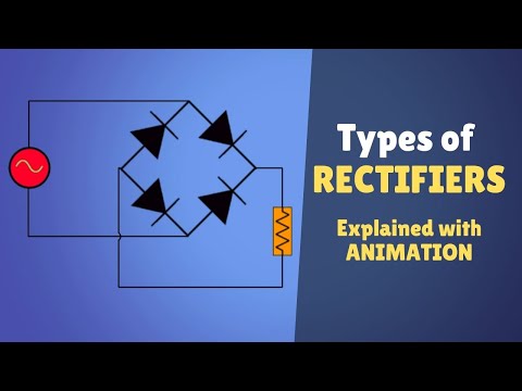 Types of Rectifiers | Working - Half wave, Full wave & Bridge | Input & Output waveforms | vrook.co