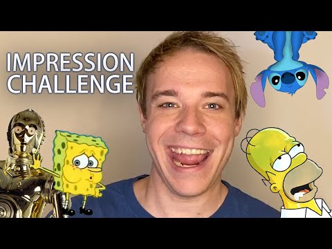 IMPRESSION CHALLENGE! Spongebob, Harry Potter, Batman, and more!