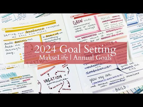 Goal Setting for 2024 | MakseLife Annual Goals | My Process, Goals & Tips for Goal Planning