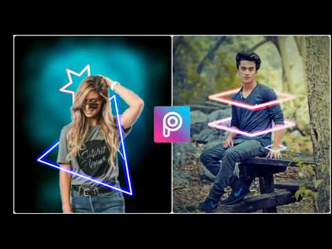 Picsart editing tutorial| neon graphics tutorial