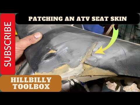 How to patch a torn ATV seat. #atv