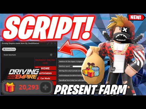 Driving Empire Present Script Hack *PASTEBIN 2023* Driving Empire Event Script Auto Farm Presents