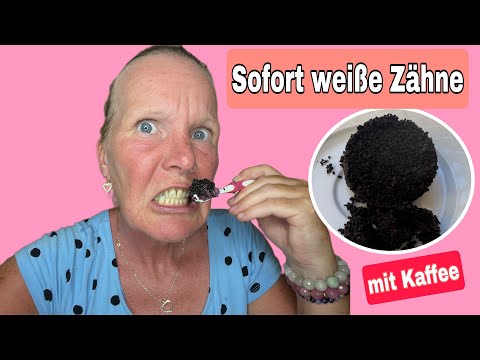 Weiße Zähne mit Kaffeesatz? Du wirst mir danken