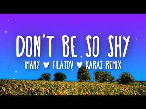 Imany (Filatov & Karas Remix) - Don't Be So Shy (Lyrics)