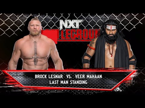 ☠️Last Man Standing Match | Brock Lesnar vs. Veer Mahan | Extreme Rules☠️