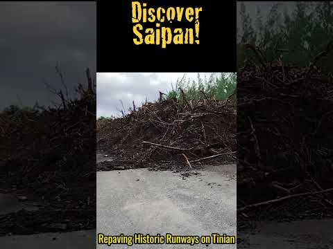 Repaving the Historic 1945 Atomic Bomb Runways on Tinian Island