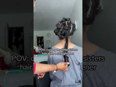 Straightner curls #hairspo #hairstyle #mediumhair #hairtok #hairstyles #hairtutorial #hair