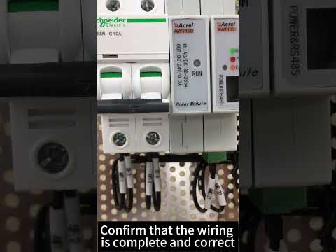 Acrel Electric | Installation Video of AMC72L-E4 Panel AC Multifunction Energy Meter