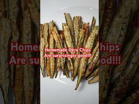 Okra Chips are too easy to make #okra #easyrecipe #easy #shorts #shortsfeed #food #family #snacks