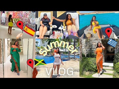 VLOG - SUMMER 2022 RECAP, FIRST DRAG SHOW, TRAVELLED TO JAMAICA, GREECE, BARCELONA IN 1 MONTH