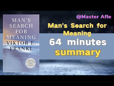 Summary of Man's Search for Meaning by Viktor Frankl | 64 minutes audiobook summary | #Psychology