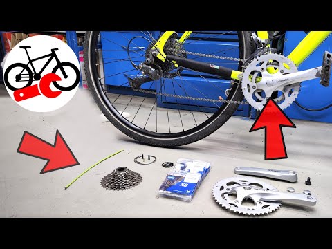 Replace the drivetrain of a bike. How to upgrade your bicycle.