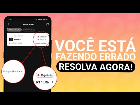 ORDEM REJEITADA - NÃO CONSIGO COMPRAR UMA AÇÃO/FUNDO (RESOLVIDO)