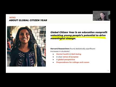 AFI YEFA青少年系列讲座Global Citizen Year Take Action L